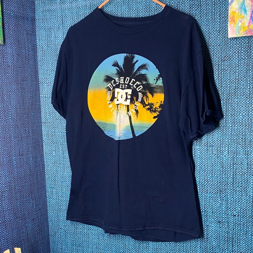 DC Navy Logo Tee